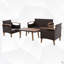 Charniece Acacia 4 - Person Patio Conversation Set with Cushions-87892123
