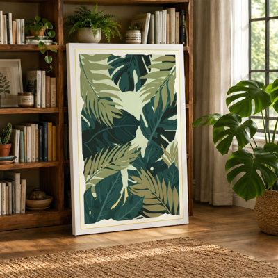 Tropical Leaf Study Botanical - Wrapped Canvas