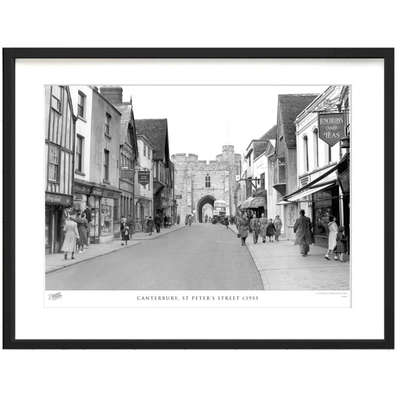 Bridlington, The Quay And Harbour 1886 by Francis Frith - Single Picture Frame Print, 40cm H x 50cm W x 2.3cm D