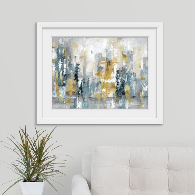 « City Views II », impression, H 26 po x l 32 po x P 1 po, Impression encadrée, Noir