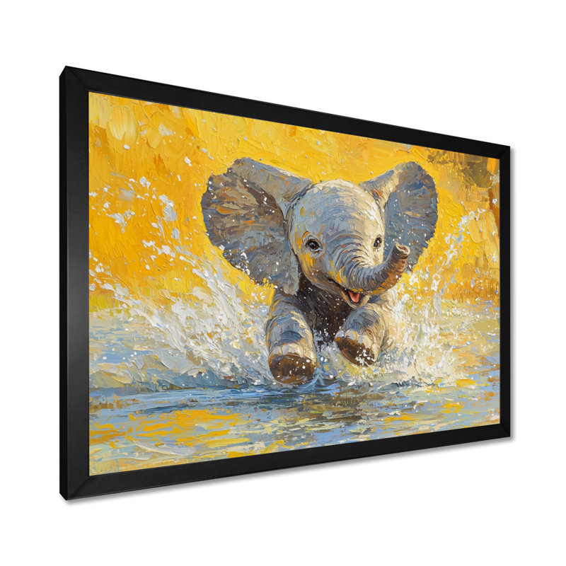 Guglielmo - Animals Wall Art, Reproduction encadrée d'une seule photo, Noir, noir, noir, noir, H 12 po x l 20 po