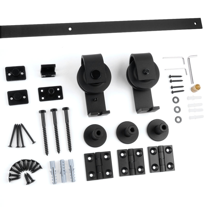 Ensemble de quincaillerie de porte de grange simple bi-pliante standard, 43 po