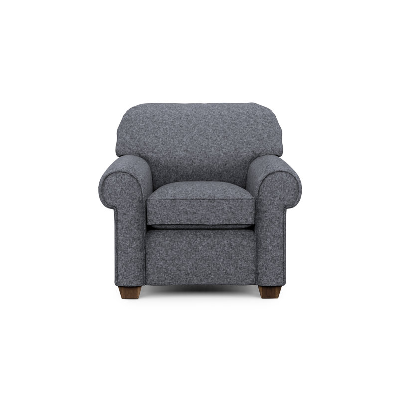 Tobias Chair & Ottoman, Indigo Blue