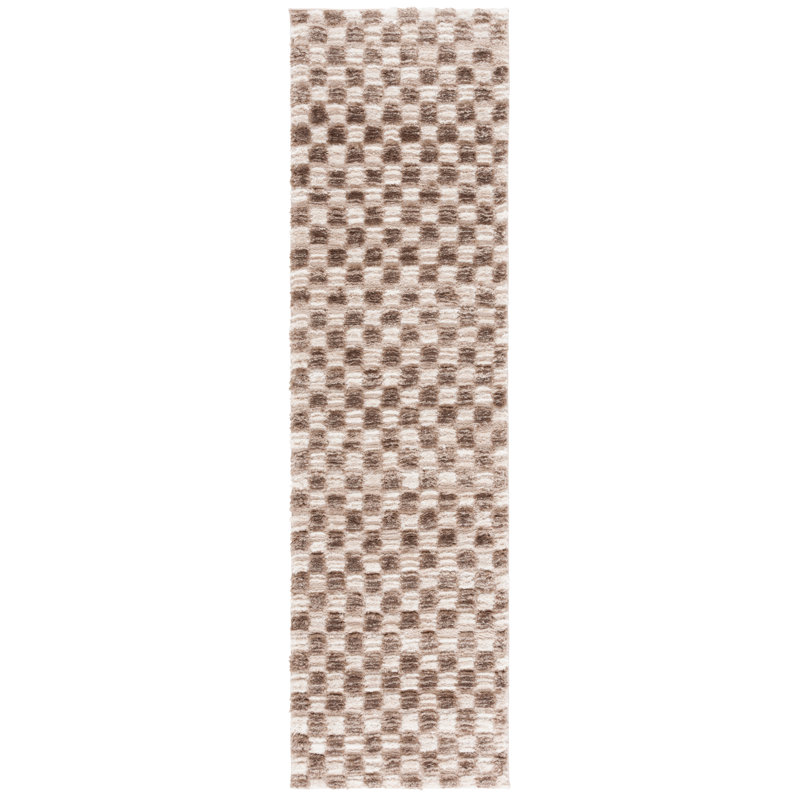 Shenali Shag 900 Performance Geometric Rug, Runner 2'3" x 8'