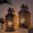 10.5'' Gray Battery Powered Cordless Lamps Table Lamp Set