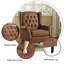 74 Cm Wide Tufted Armchair-1349897882
