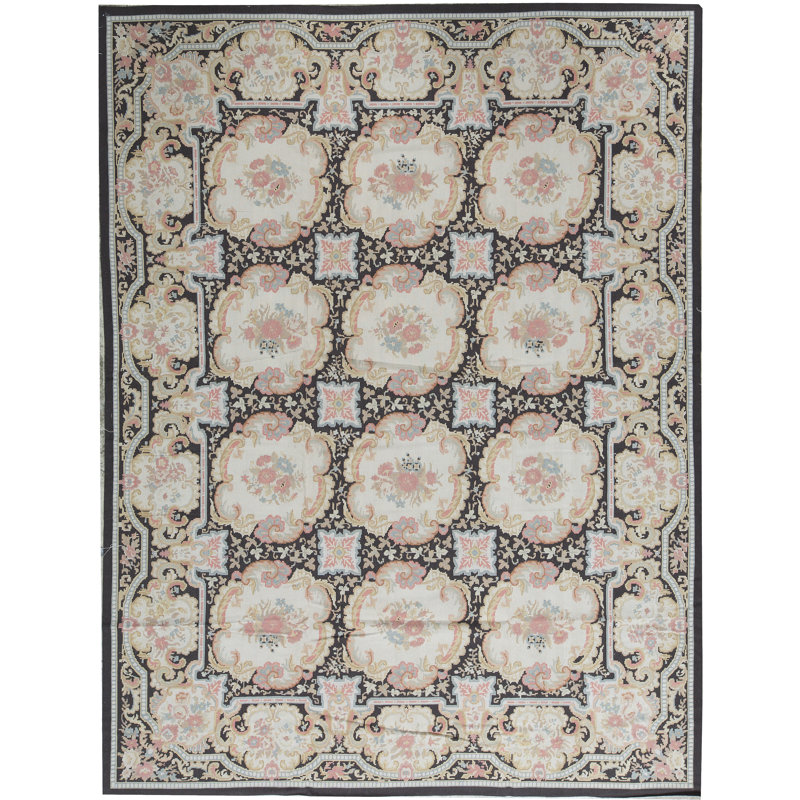 Hand-Knotted High-Quality Brown and Beige Area Rug