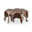 Table basse Groot en teck naturel