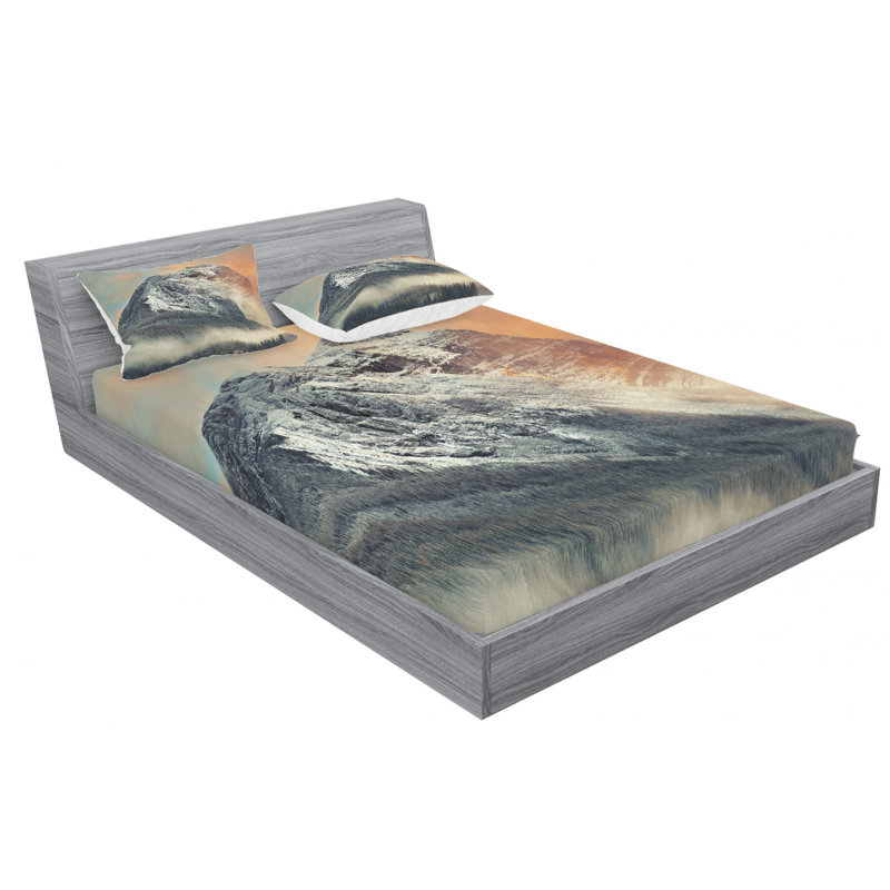 Microfiber Sheet Set, Queen Sheet Set with Fitted Sheet