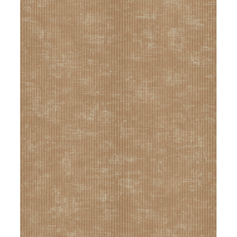 Aurrie 10.05m x 53cm Textured Metallic Finish Wallpaper Roll, Bronze