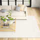Shenade Geometric Handmade Ivory Area Rug
