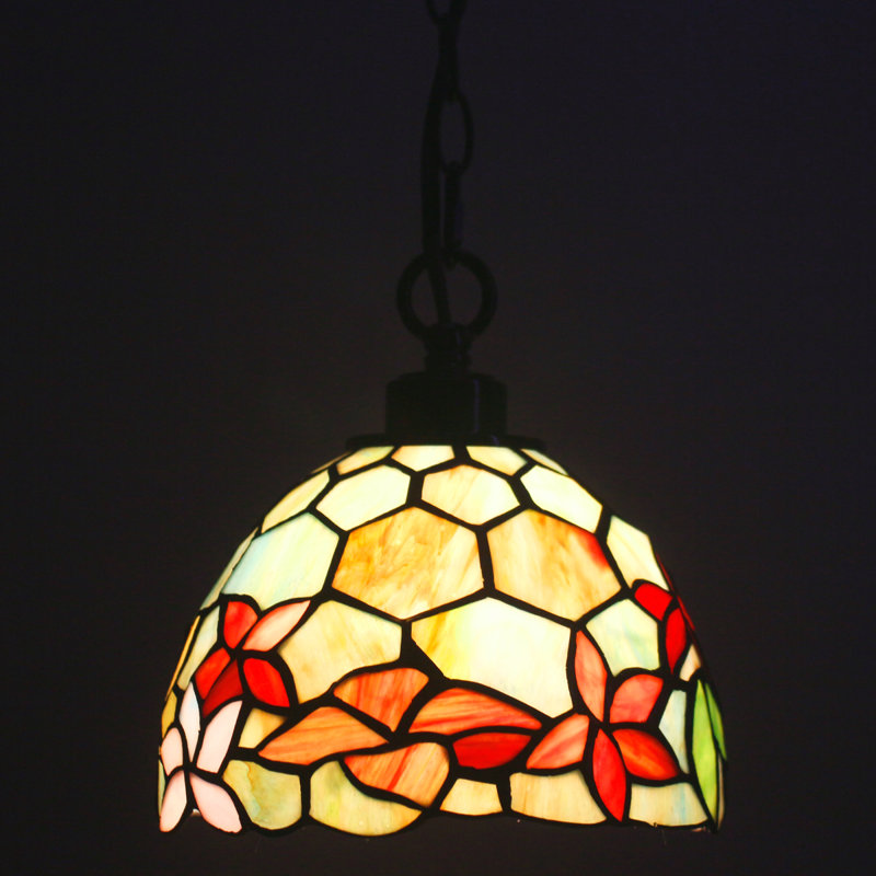 Adkisson 1 - Light Matte Black LED Dome Pendant, 6" H x 8" W x 8" D