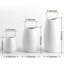 Ensemble de vases modernes en céramique blanche 3 pièces