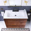36 po W Meuble-lavabo simple avec lavabo et 3 trous de robinet-2098587837