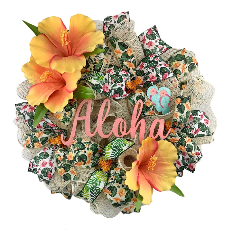 Couronne en maille 18 po Aloha