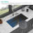 33" Undermount Kitchen Sink - 33 X 19 X 9 Inch Gunmetal Black Single Bowl 16 Gauge Stainless Steel Ledge Workstation Kitchen Sinks-121213389