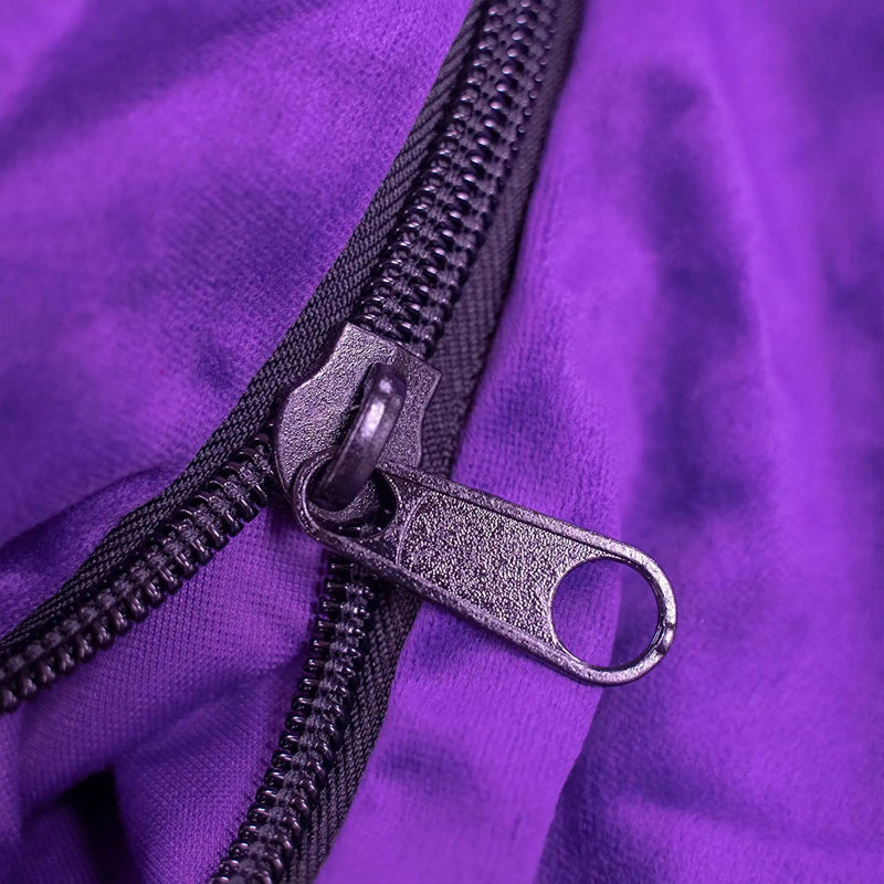 Bean Bag Chair, Oversized Indoor Comfy Lounger, Suede, Purple Suede, 28" H x 48" W x 48" D
