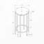 Table d'appoint, bout, rond, table d'appoint, petite, lampe, salon, chambre à coucher, table de chevet, contemporain-199699310