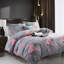 Microfiber Flora Reversible Duvet Cover with Pillowcases-128723134-128723135