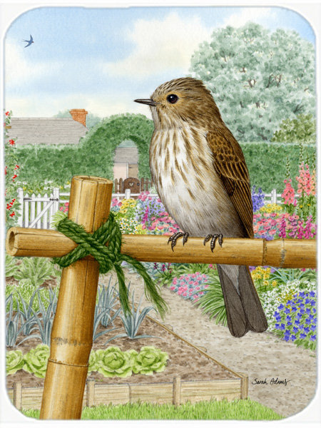 Planche à découper en verre trésors caroline Spotted Flycatcher