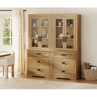 Armoire garde-manger à 3 colonnes et 3 niveaux Glenford
