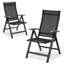 Chaises de salle à manger pliantes réglables pour l'extérieur en aluminium-206098033-216141302