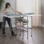 Table de couture pliable avec roulettes
