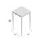 Amento End Table-1391840896
