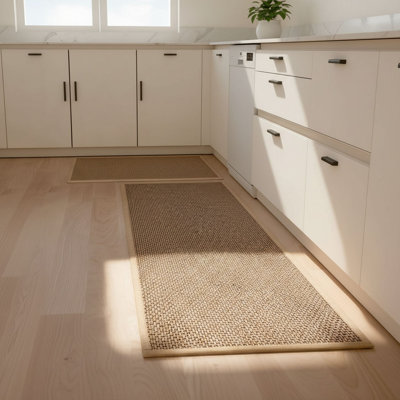 Washable Kitchen Mat Set of 2 (17.3"x47"+17.3"x30")