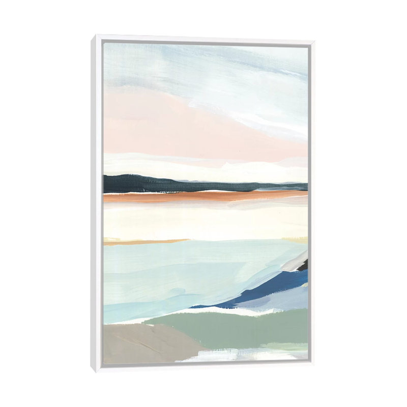 «Seaside Day II» par Isabelle Z - reproduction d'art, H 48 po x l 32 po x P 1,5 po, Toile blanche encadrée, Aucun mat