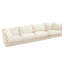 Tissu chenille 4, très profond, housse amovible, tissu d'aspect naturel profond, conception chaleureuse