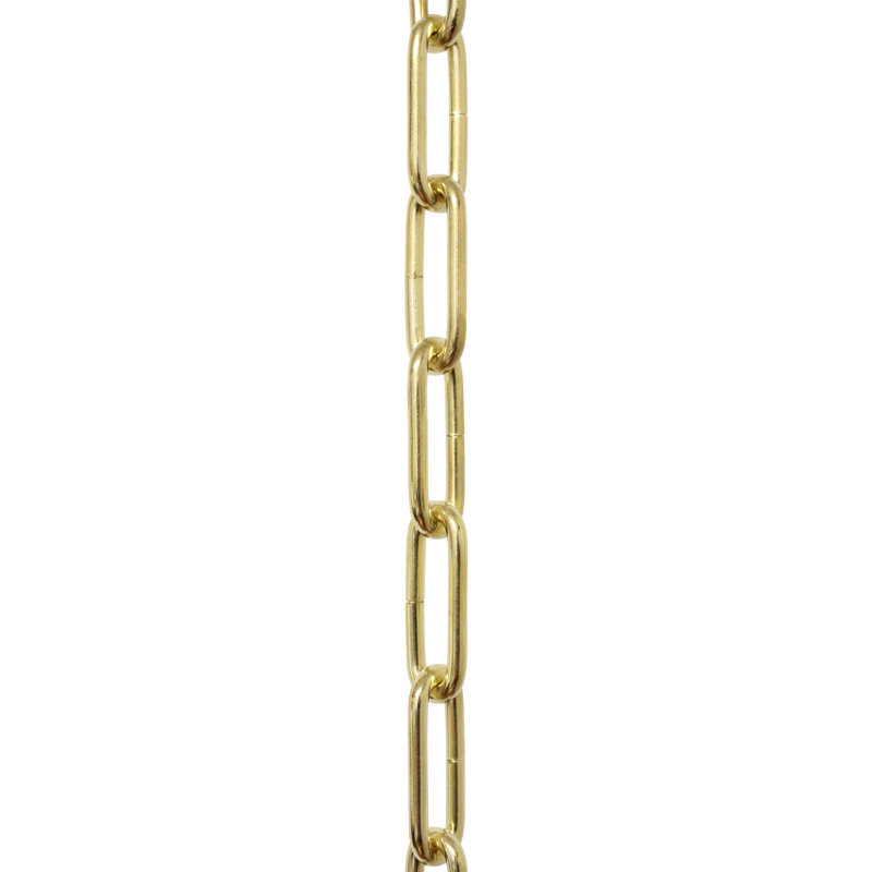 Chaîne décorative à maillon standard ou chaînette (98 pieds), Laiton poli