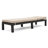 PUERTA KD CHAISE LOUNGE, DARK BROWN FRAME WITH BEIGE CUSHION