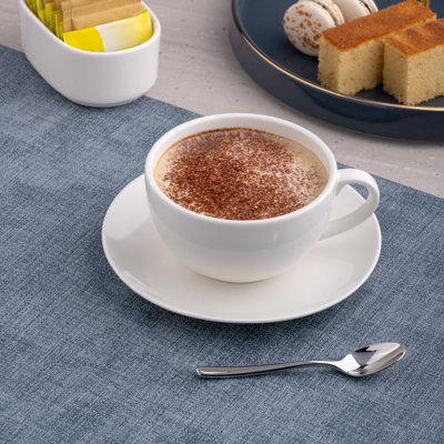 Premium Porcelain Cappuccino Cup | Ivory | 9.5oz | Microwave & Dishwasher Safe