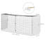HOMCOM Fireguard Fire Safe Guard Extending Fireplace Wire Mesh Screen Cover