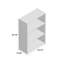 Bibliothèque standard H 35,28 po x l 24,53 po Hinshaw-28677323