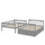 Lit double superposé double avec tiroirs de rangement et conception convertible-329132429