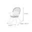 Chaise berçante d'intérieur en rotin