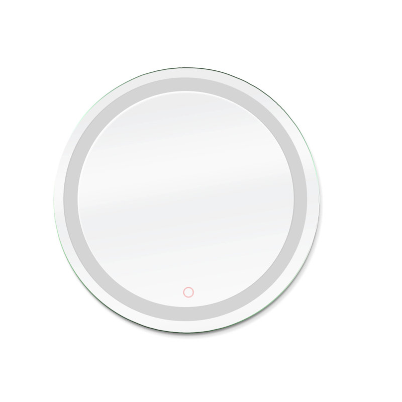 Donella Flat Wall Mirror, 24" H x 24" W