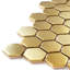 Carrelage mural et de plancher hexagonal en métal-93706731