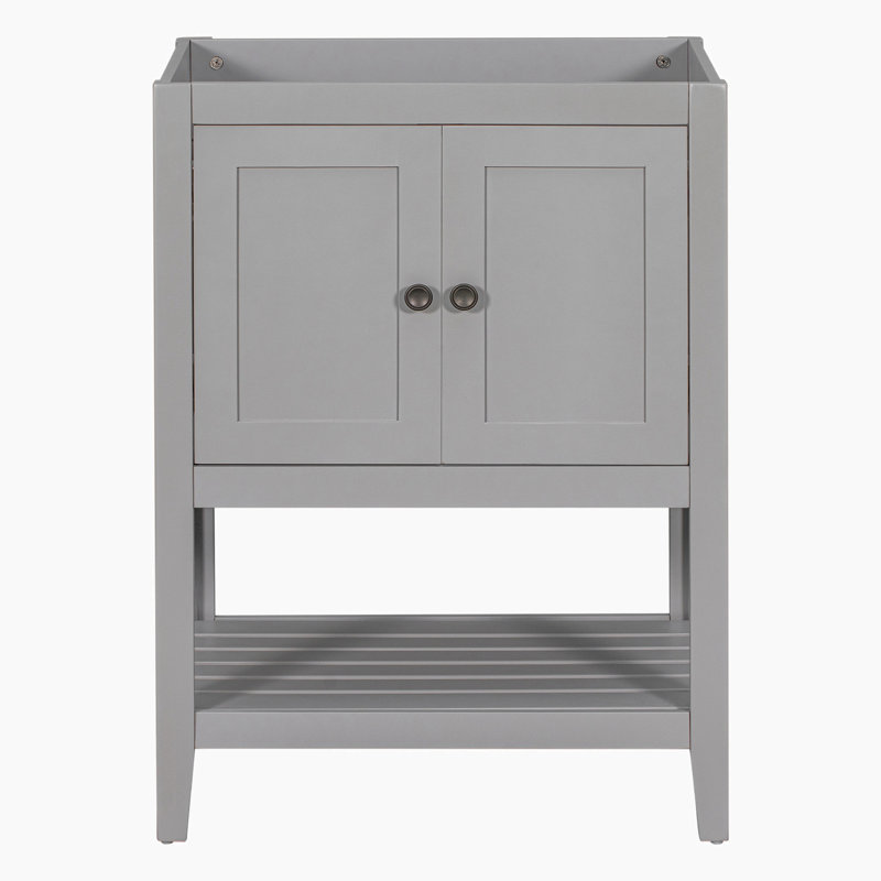 23.7'' Single Bathroom Vanity Base Only, Gray