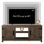 Rustic Fireplace TV Stand, Detachable, White/Grey/Brown, 147x40x62cm, MDF, Living Room-730995310-737041049