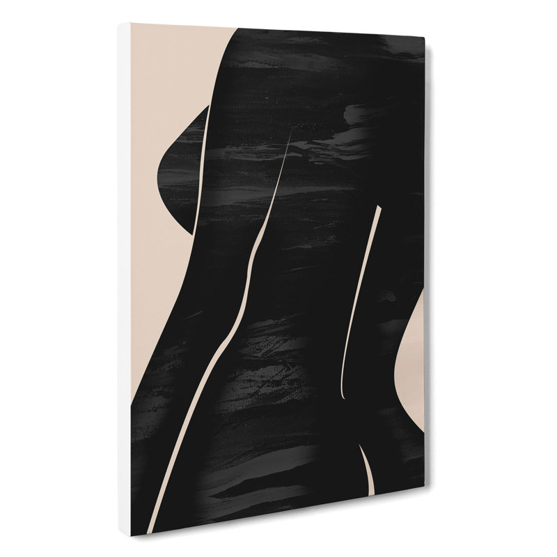 Female Form - Wrapped Canvas Painting, 50cm H x 35cm W x 3cm D