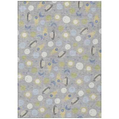 Machine Washable Indoor/Outdoor Chantille ACN2581 Kids Rug