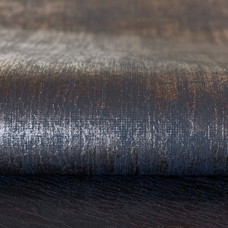 Universe Mercury Metallic Plain Texture Design Wallpaper Roll, Dark Blue