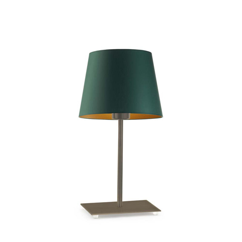 Eaden Metal Table Lamp, Green, Gold