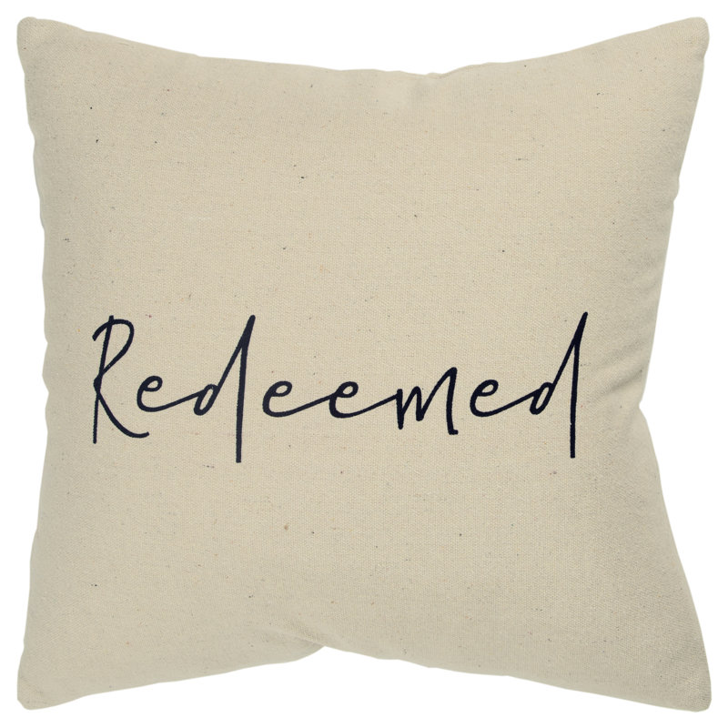 Inked Collection Cotton Throw Pillow