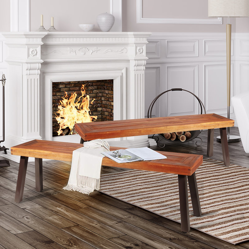 Banc de pique-nique en bois Leffel