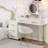 Upholstered Vanity Desk with Chair-993132817
