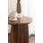 Kanna Wavy Round Mango Wood Side Table-1888188797